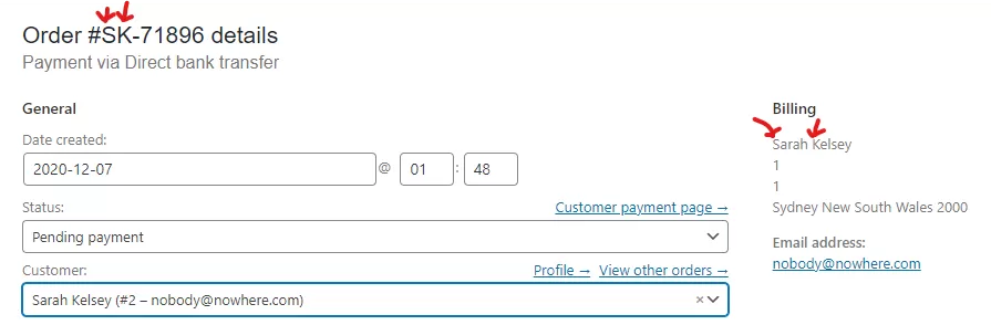 woocommerce custom order number