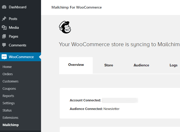 WordPress MailChimp plugin settings