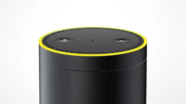 Amazon Alexa yellow ring for notifications