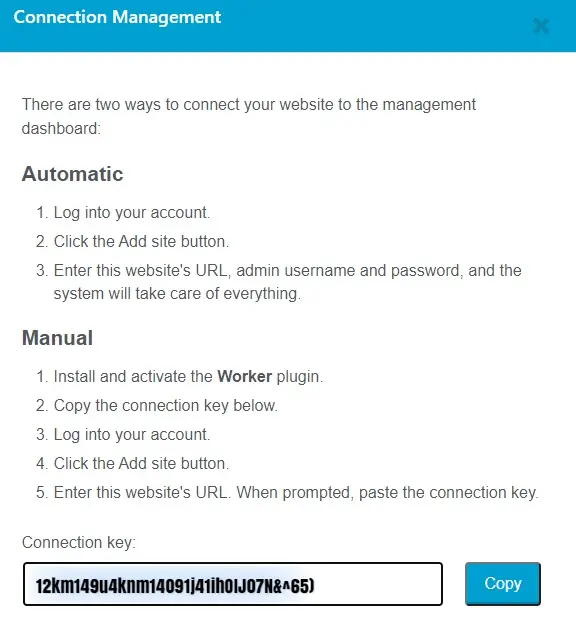 ManageWP worker connection management