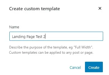 wordpress fse create custom template