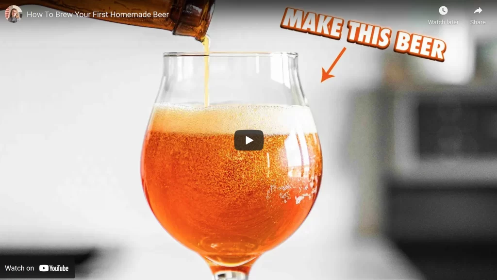 youtube video how to make beer