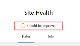 WordPress Site Health Overview