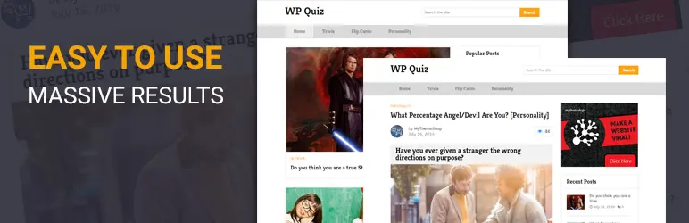 WP Quiz plugin banner