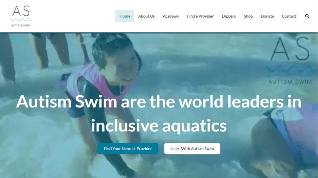 autism swim org site