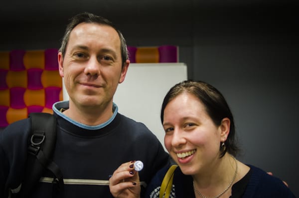 Wil Brown and Kristen Symonds at WordPress Sydney meetup group