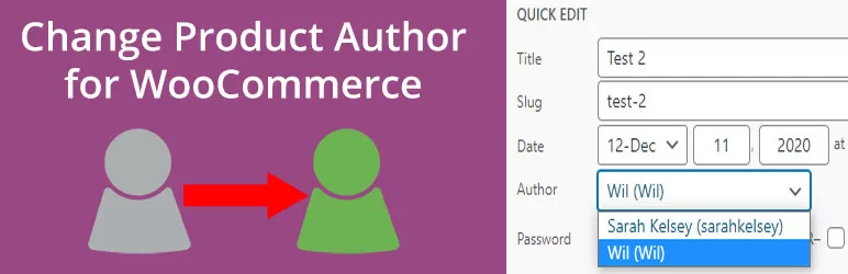 WooCommerce Change Product Author