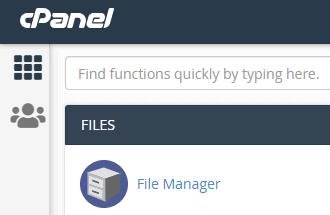 cPanel File Manager icon