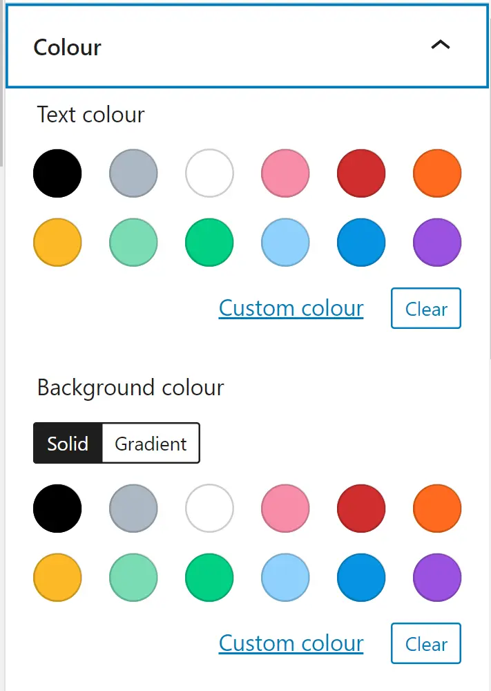 query loop colours
