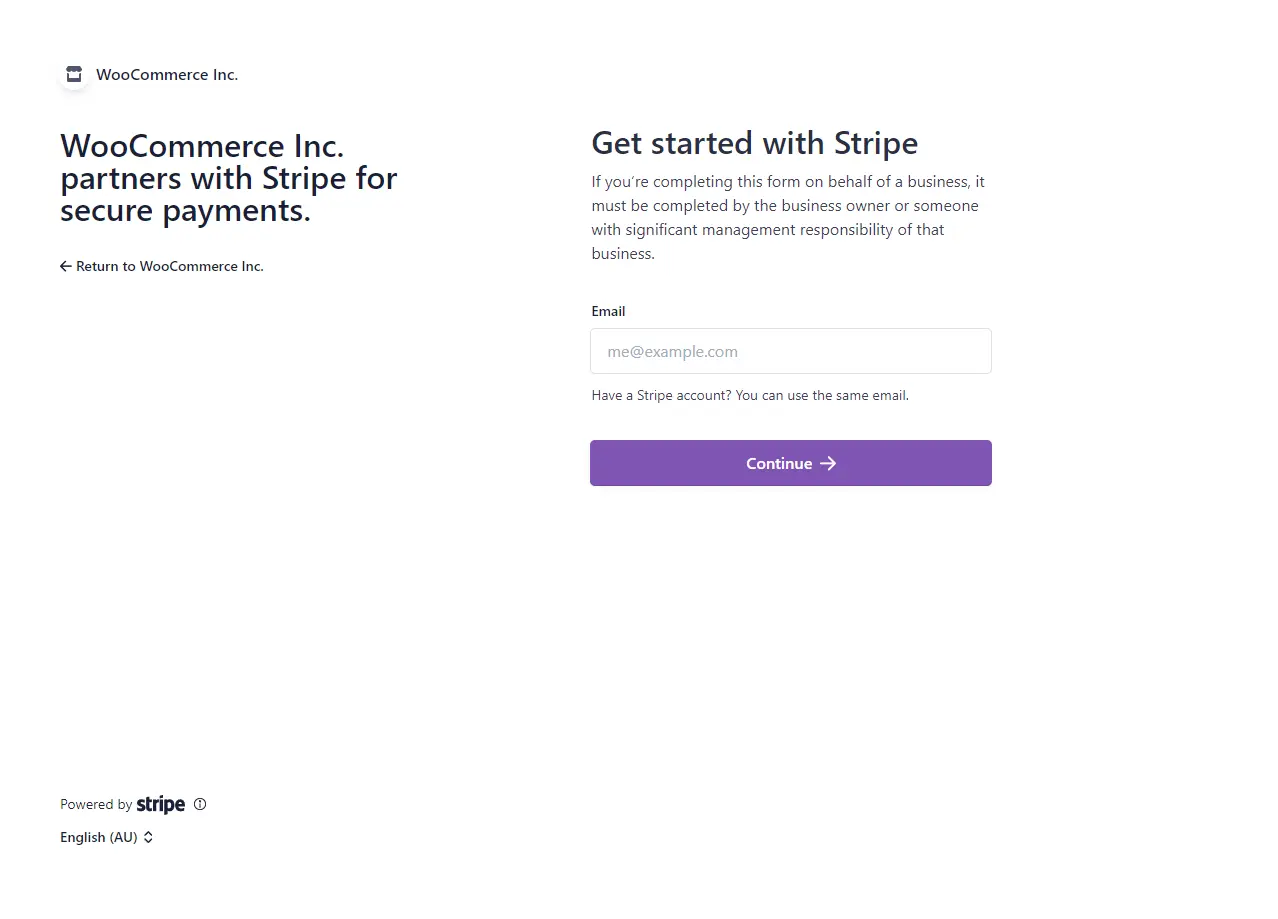 getting started with Stripe WooCommerce